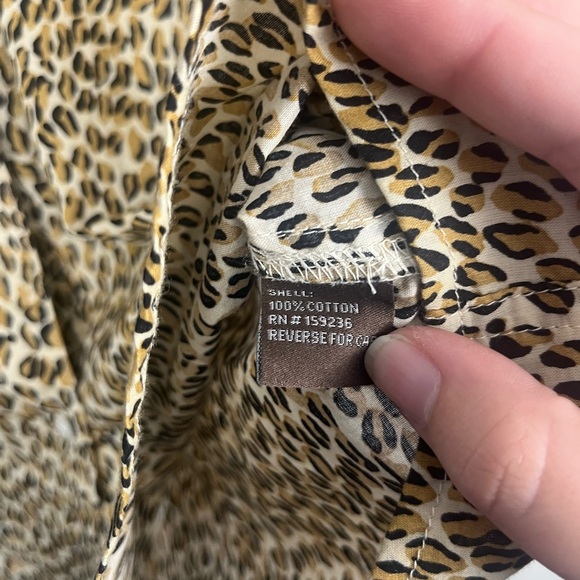 J. McLaughlin Womens Multicolor Leopard Print Long Sleeve Button Up Shirt XS - Picture 4 of 6